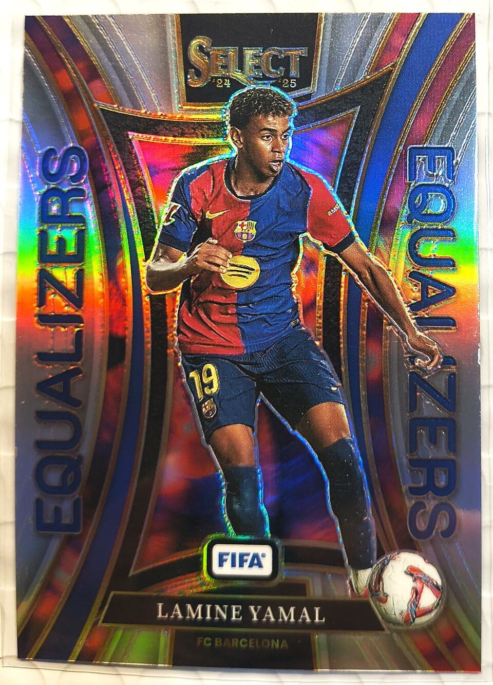 Panini 2024-25 Select FIFA Soccer Equalizers #17 LAMINE YAMAL Silver Prizm